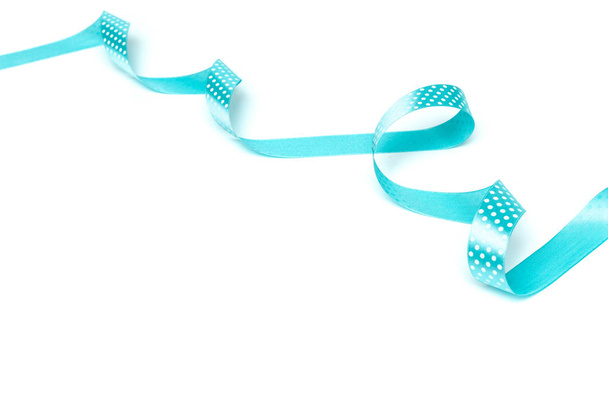 Shiny ribbon isolated on white background - Φωτογραφία, εικόνα
