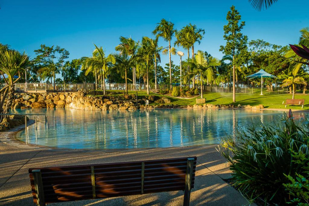 Swimming pool of bluewater lagoon in Mackay, Queensland - Photo, Image