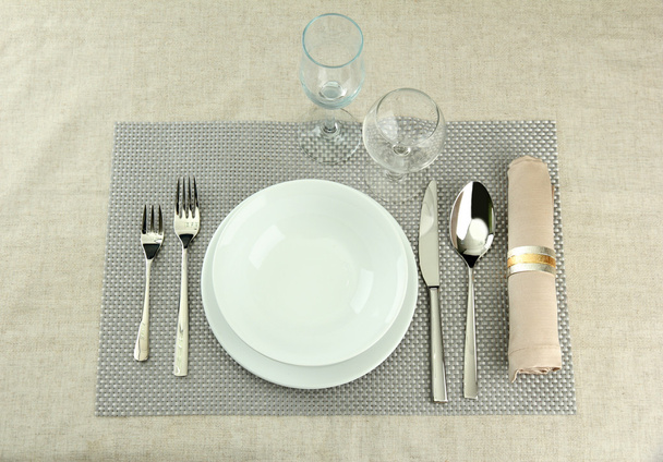 Table setting, close up - Foto, Bild