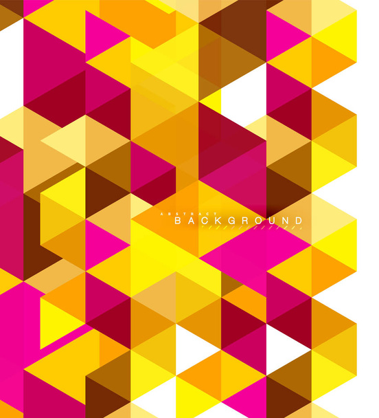 Multicolor triángulos fondo abstracto, azulejos de mosaico concepto
 - Vector, imagen