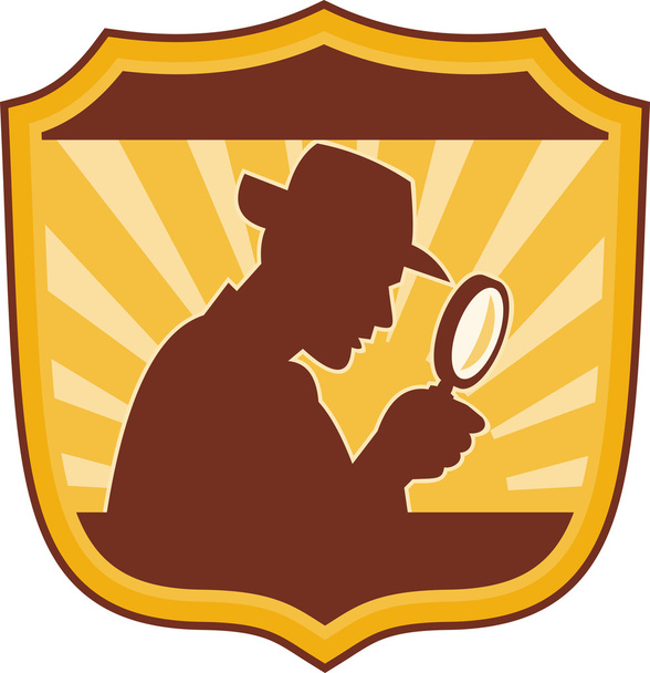 Детектив-инспектор увеличительное стекло
 - Фото, изображение