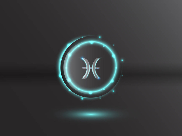 Zodiaco resplandeciente símbolo
  - Vector, imagen