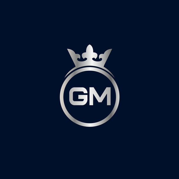 GM Letter Logo Design. Initial letters GM gaming's logo icon for