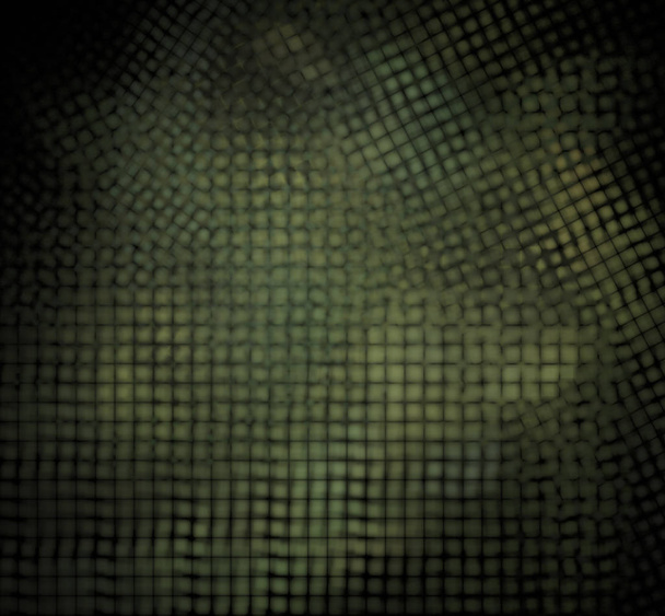 Tarnpixel-Fraktal auf schwarzem Hintergrund verschwommen - Foto, Bild