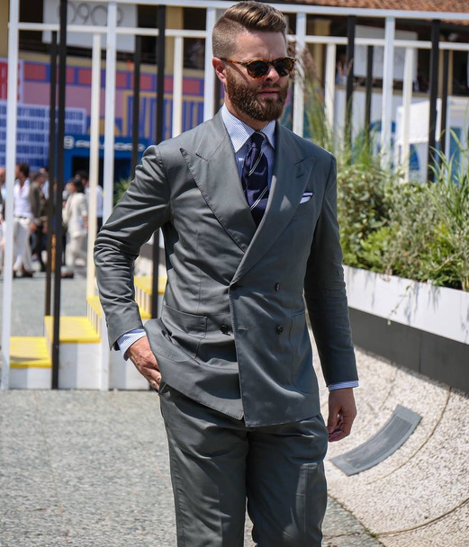 FLORENCE-12 June 2018 Jason Yeats on the street during the Pitti. - Photo, Image