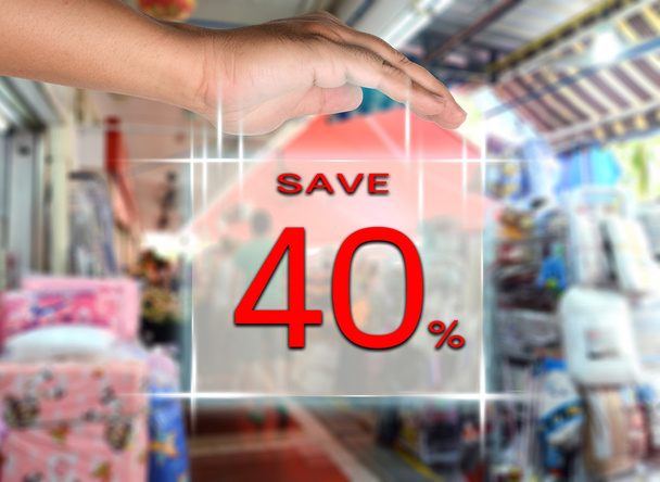 save 40 percent - Photo, Image