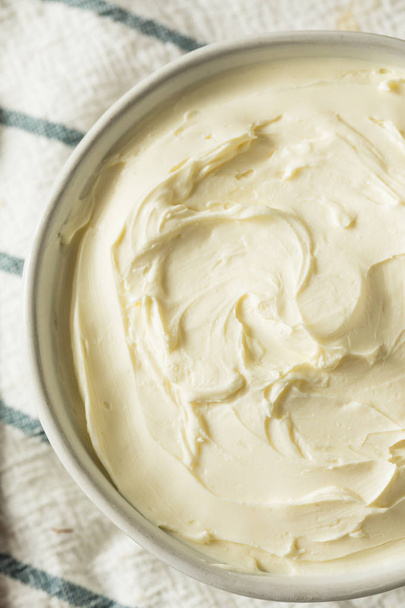 Homemade Low Fat Cream Cheese Spread in a Bowl - 写真・画像