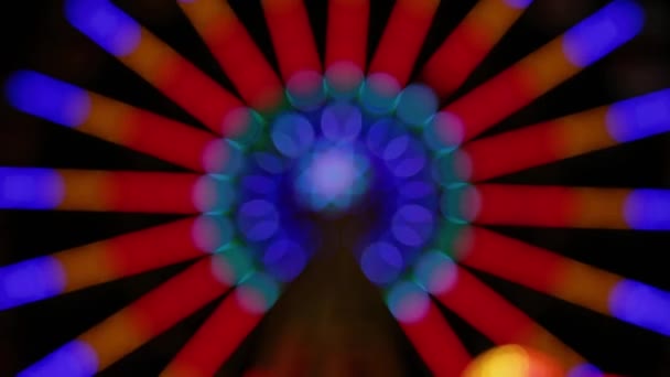 Color bokeh with light movement of the camera, colors change. - Footage, Video
