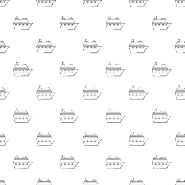 Cruise ship background from line icon.  - Vector, afbeelding