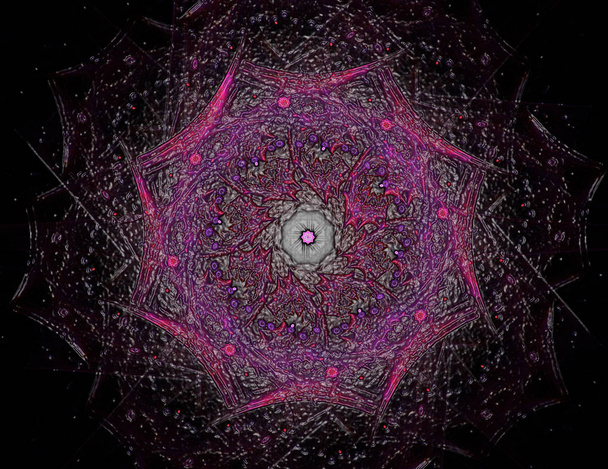 Fractal de neurônio brilhante colorido
 - Foto, Imagem