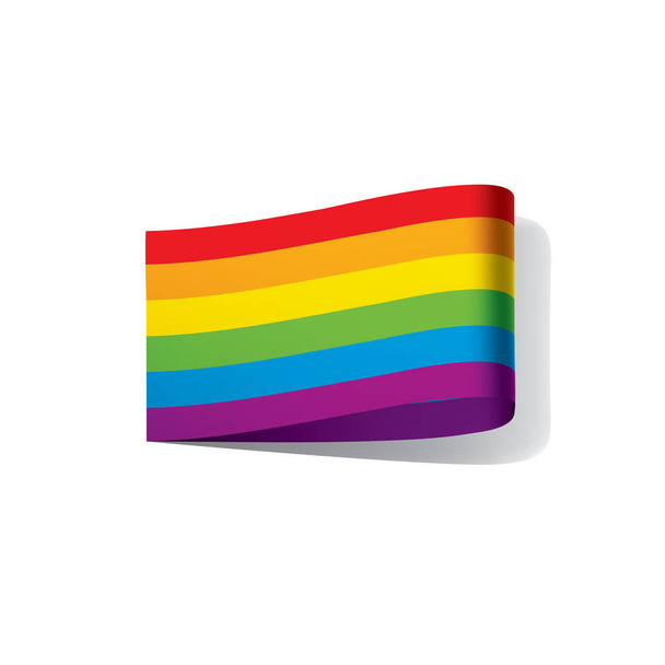 Vector una bandera de arco iris
 - Vector, Imagen