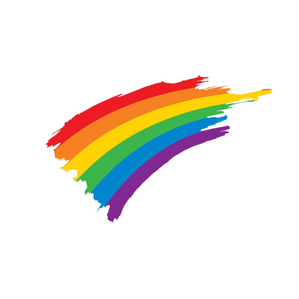 Grunge-Regenbogenflagge - Vektor, Bild