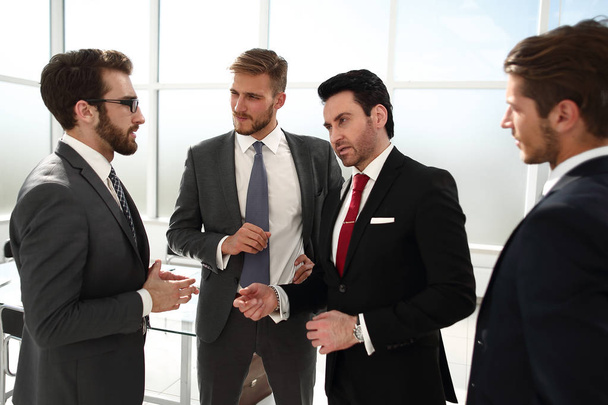 businessman discusses important issues with the business team - Photo, image