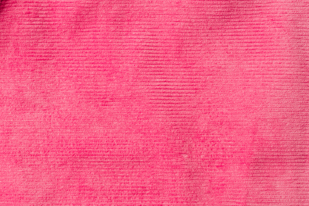 top view of striped pink textile as background  - Фото, зображення