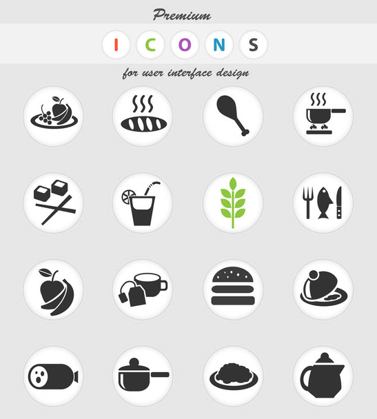 cibo e cucina set di icone - Vettoriali, immagini