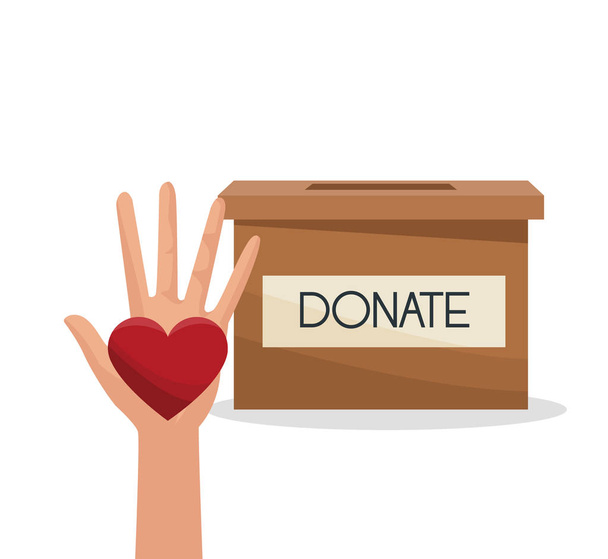 Charity share and love - Vector, Image
