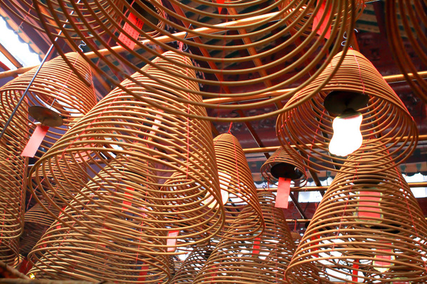Muž Mo chrám v Hong Kongu, je to jeden z slavný chrám. - Fotografie, Obrázek