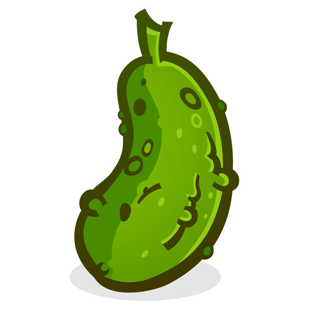 Pickle Cartoon Vector Ilustração
 - Vetor, Imagem