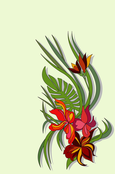 Vector beauty flower - Vector, Image
