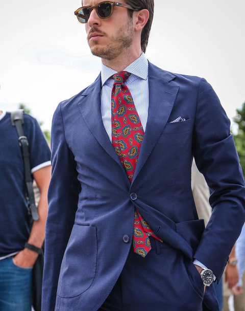 FLORENCE-13 June 2018 Marco Taddei on the street during the Pitti. - Photo, Image
