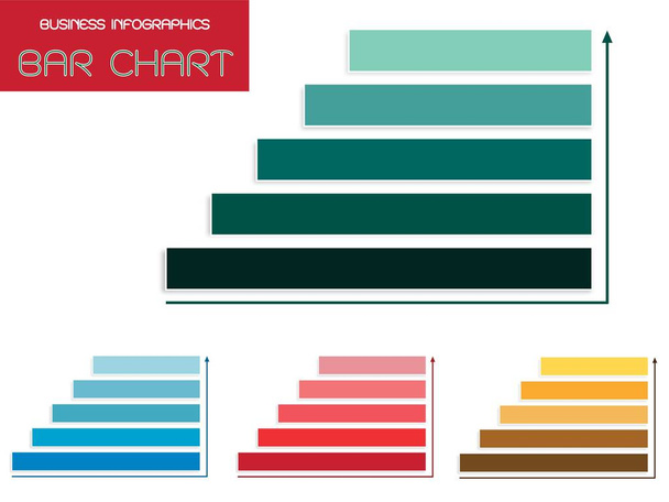 Concepts d'affaires et de marketing, diagramme vectoriel en quatre couleurs assorties, vert, bleu, rouge et jaune avec espace de copie pour ajouter du contenu
. - Vecteur, image