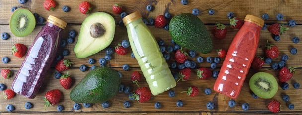 Fruity detox smoothies - Photo, Image