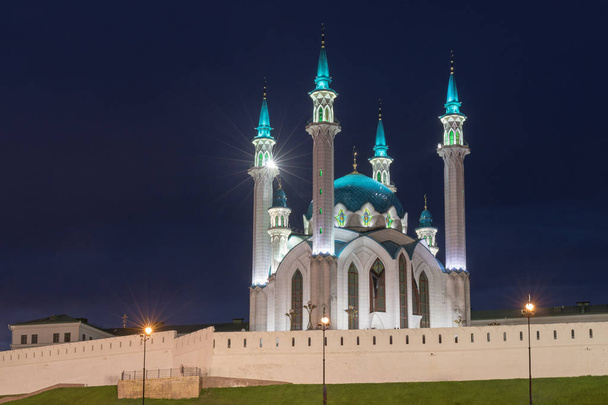 Gece, Tataristan Kazan Kremlin - Fotoğraf, Görsel