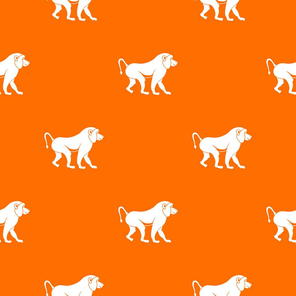 Japanese macaque pattern seamless - Vecteur, image