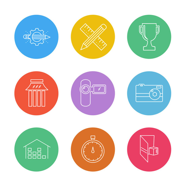 set of Business icons, vector illustration  - Vektor, Bild
