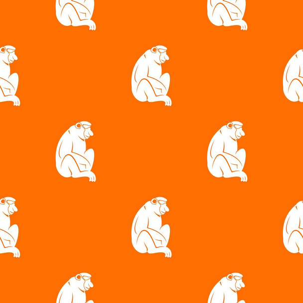 Orangutan pattern seamless - ベクター画像