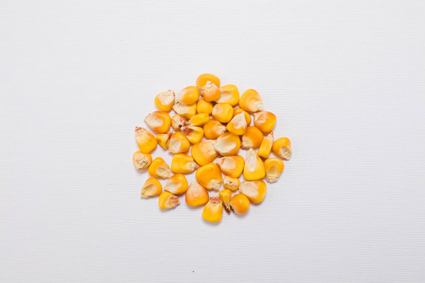 Macro view of natural organic corn beans on background - Zdjęcie, obraz