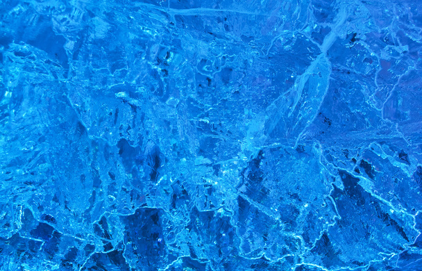 textura ledu s modré světlo. - Fotografie, Obrázek