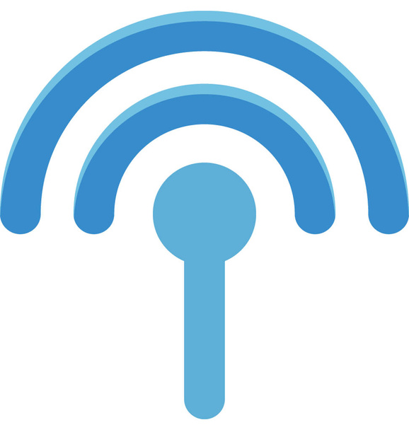 WiFi sygnały na białym tle wektor ilustracja ikonę edycji - Wektor, obraz