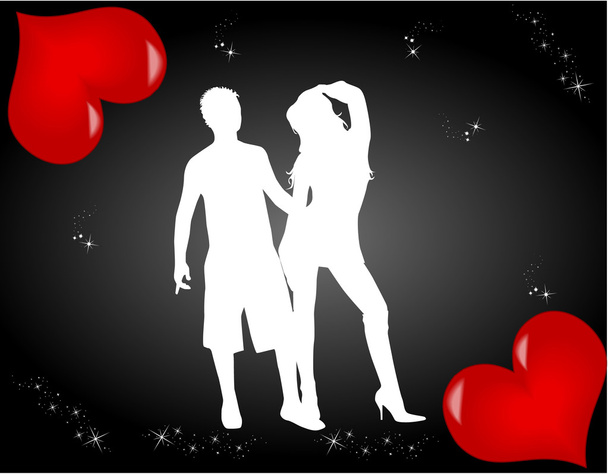 Lovers Card - Vector, Image