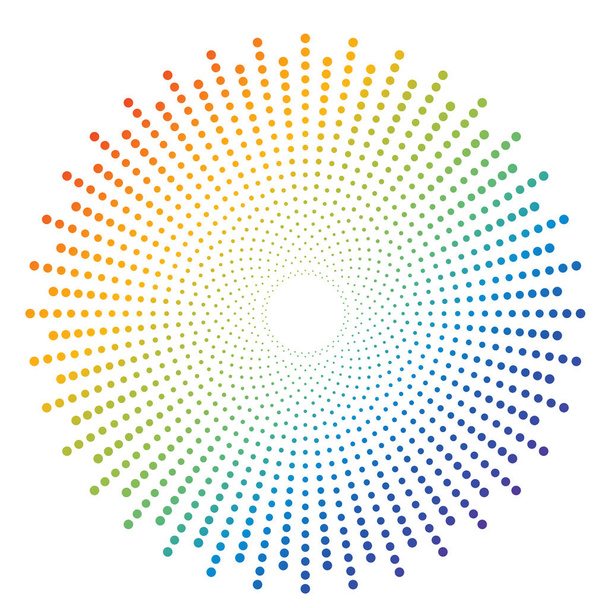 Abstrato colorido arco-íris ponto fundo padrão - ilustração vetorial
 - Vetor, Imagem
