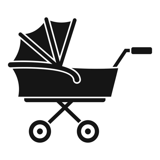 Kid trolley icon, simple style - Vector, afbeelding