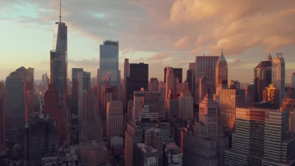 Panoramiczny widok na world trade Center - Materiał filmowy, wideo