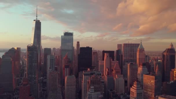 Aerial view of of lower manhattan - Footage, Video