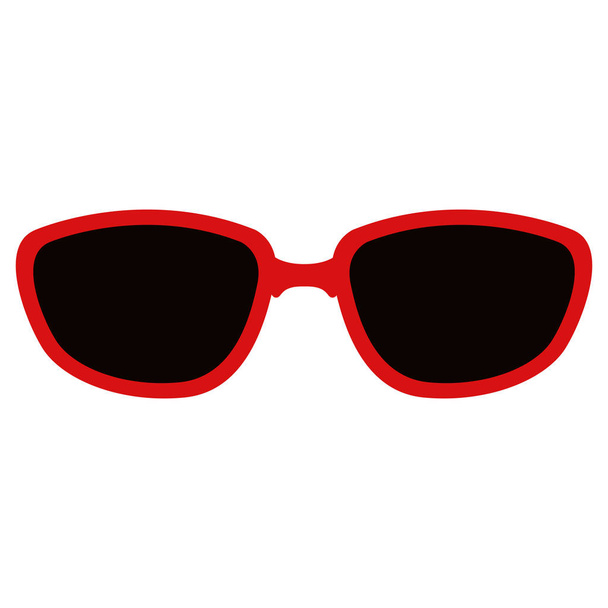 İzole yaz gözlük simgesi - Vektör, Görsel