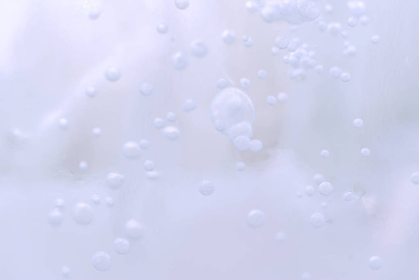 háttér textúra: matt fehér jég felületén a légbuborékok - Fotó, kép