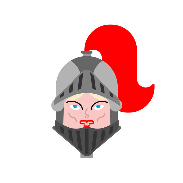 Retrato facial de Joana d 'Arc. História de cavaleiro de mulher. heroína nacional da França ilustração vetorial
 - Vetor, Imagem