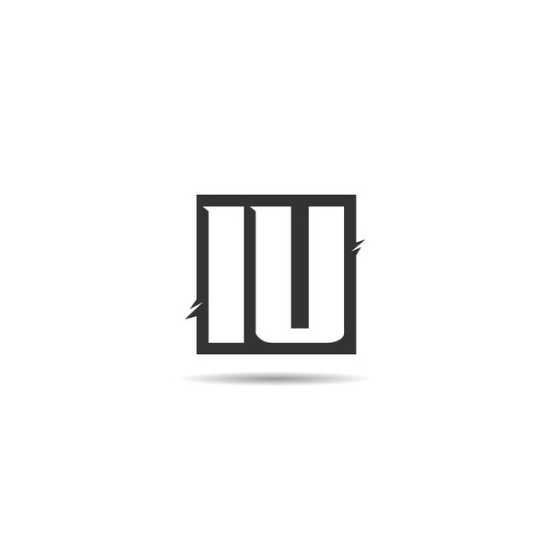 Первоначальный дизайн логотипа IU
 - Вектор,изображение