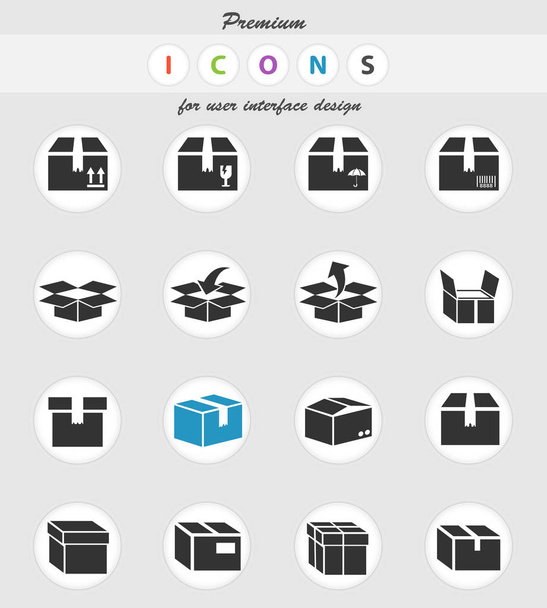 set di icone scatola
 - Vettoriali, immagini