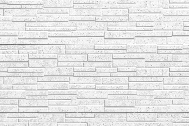 Witte moderne steen tegel muur patroon en naadloze achtergrond - Foto, afbeelding