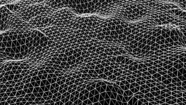 abstrakte Sechsecke Hintergrund zufällige Bewegung. Metallische Farbanimation 4k - Filmmaterial, Video