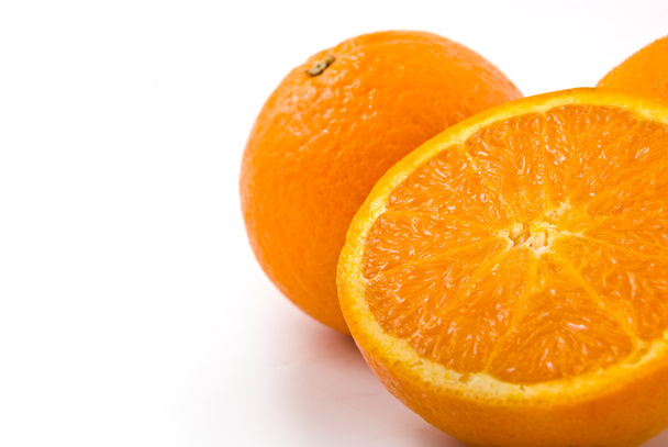 Orange on white background - Φωτογραφία, εικόνα