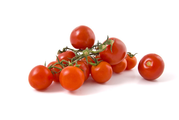 Cherry tomatoes isolated on white - Photo, Image