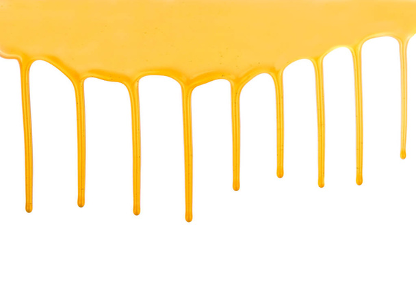 μέλι σε ένα μπολ και κηρήθρα απομονωθεί σε λευκό φόντο - Φωτογραφία, εικόνα