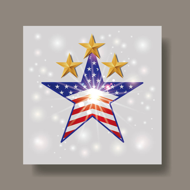 Verenigde Staten van Amerika embleem - Vector, afbeelding