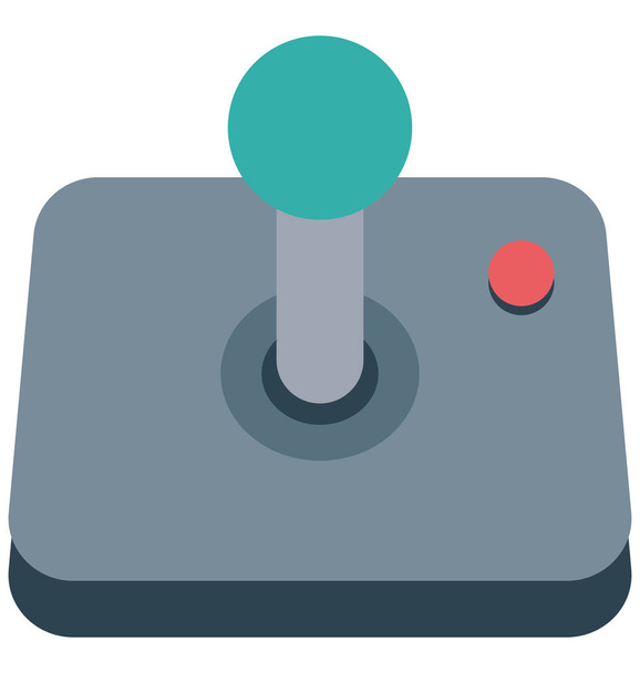 Joystick απομονωμένες διανυσματικά εικονογράφηση εικονίδιο επεξεργάσιμο  - Διάνυσμα, εικόνα